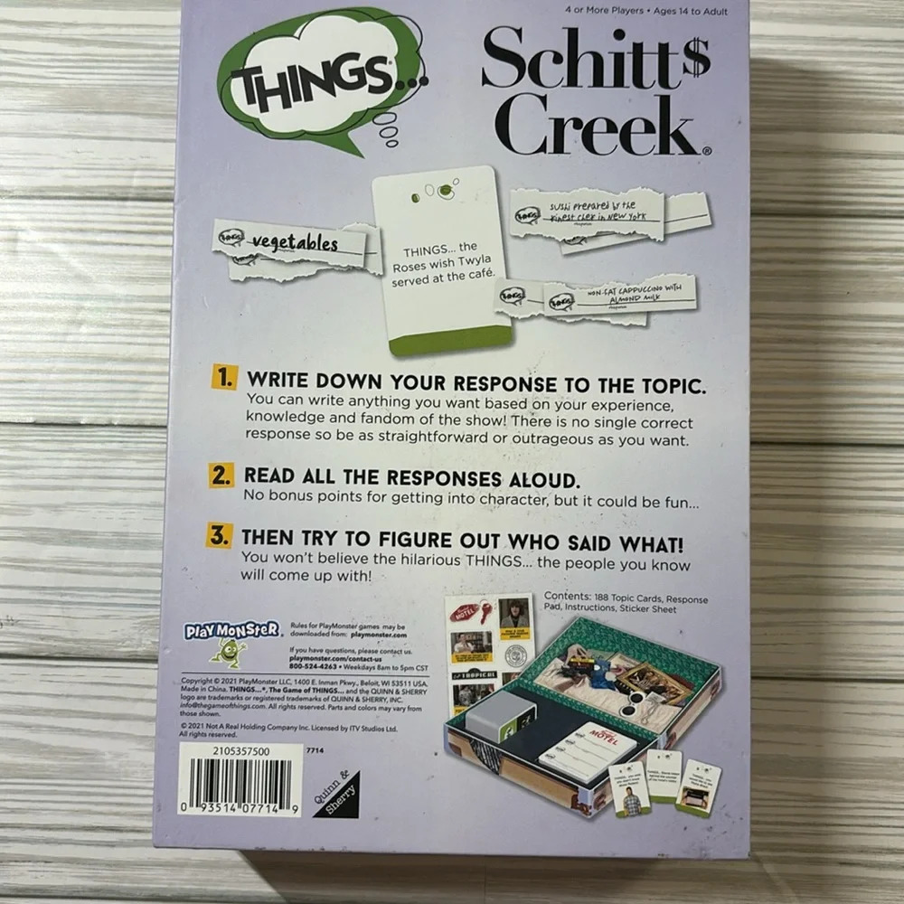 NEW PlayMonster Things Game - Schitt's Creek Edition - Picture 5 of 5